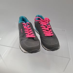 FILA Charcoal Turquoise‎ White Pink LOGO